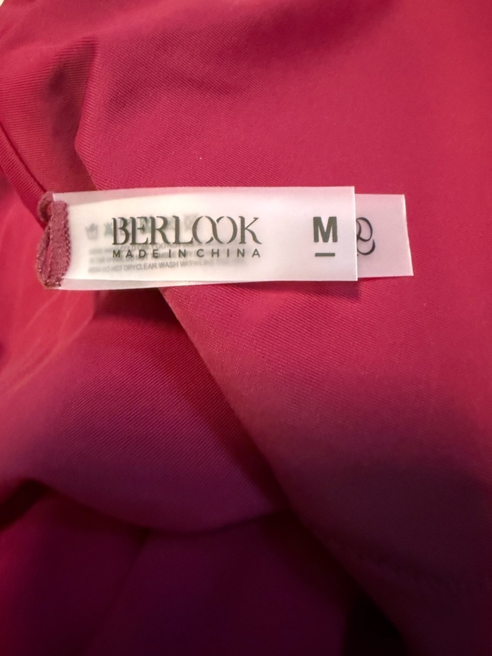 Berlook Burgundy Ruched V Neck One-Piece Swimsuit - Picture 10 of 10